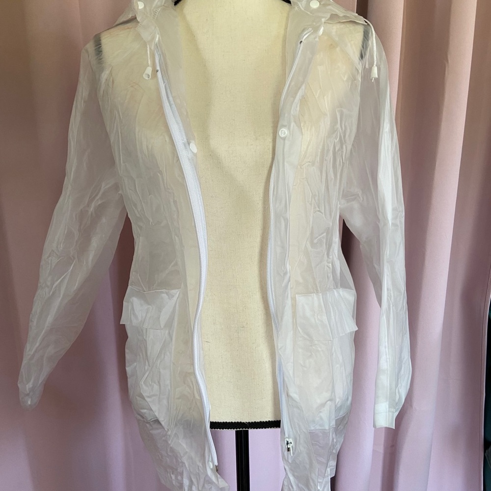 Clear rain jacket
